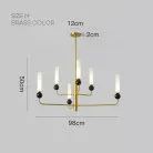 Люстра STENLY Цвет: Латунь + Черный. Размер: М Lampatron stenly-brass-black-m 8157-22321