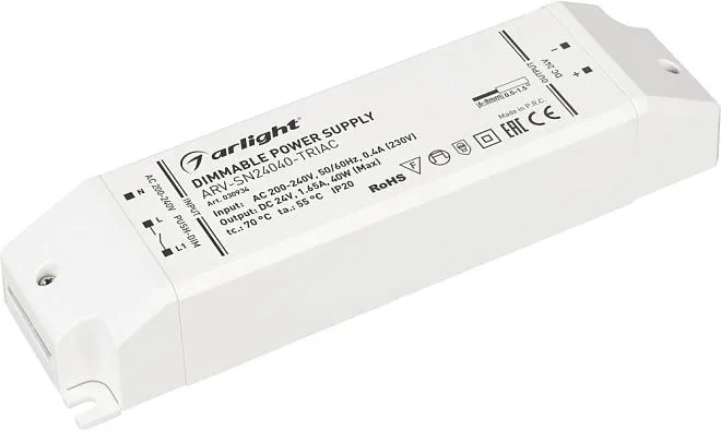 Блок питания для светодиодной ленты Arlight 030934 ARV-FLAT Блок питания для светодиодной ленты Arlight 030934 ARV-FLAT