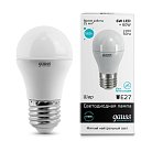 Лампа Gauss 53226 E27 6W 4100K шар матовый Globe LED