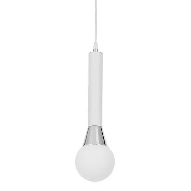 Подвесной светильник Lumina Deco LDP 7012-1B WT+CHR Folino Подвесной светильник Lumina Deco LDP 7012-1B WT+CHR Folino