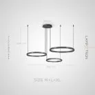 Кольцевые люстры и светильники ESTHER Размер Combo M+L+XL Lampatron 8896-25169