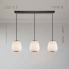Готовая комбинация светильников HEMING COMBO 3 лампы. Тип B. Планка Lampatron 7550-21105