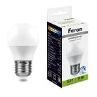 Лампа светодиодная диммируемая  Шарик E27 11W 4000KFeron 51059 LB-751