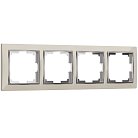 Рамка на 4 поста Werkel W0041903 (слоновая кость/хром) a051652