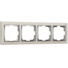 Рамка на 4 поста Werkel W0041903 (слоновая кость/хром) a051652