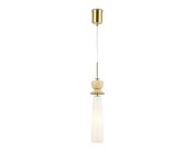 Подвесной светильник с травертином Ambrella light LH75365 GD/WH