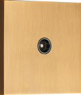 TV розетка (папа), латунь, Donel DT301MB N96