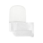 Светильник НББ 01-60-003 152х112х82мм, E27 max 60Вт, угловой пласт. корпус, стекло, IP65, белый Feron 53167