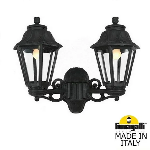 Светильник уличный настенный FUMAGALLI PORPORA/ANNA E22.141.000.AXE27 Черный