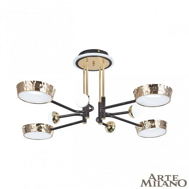 Потолочная люстра Arte Milano 273210/8 BK/GD Ferrara-73210 Потолочная люстра Arte Milano 273210/8 BK/GD Ferrara-73210