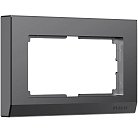 Рамка для двойной розетки (графит матовый) Werkel W0081864 Stark a063120