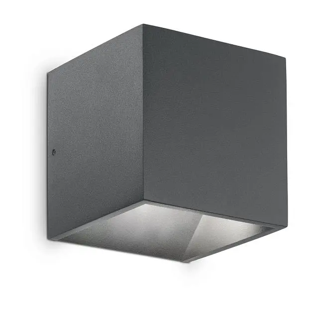 Уличный настенный светильник Ideal Lux Rubik AP1 Antracite 3000K 247083 Уличный настенный светильник Ideal Lux Rubik AP1 Antracite 3000K 247083