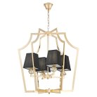 Подвесная люстра Lumina Deco LDP 1249-4 GD+BK Montero