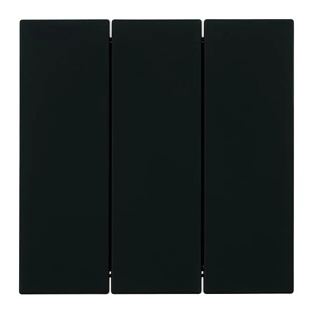 Выключатель 3-клавишный (механизм), 250В, 10А, RSW10-3108-05, черный бархат Stekker 50444 Мия