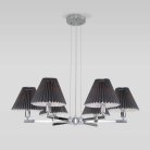 Подвесная люстра Eurosvet 60136/6 хром/графит Peony a059041