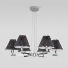 Подвесная люстра Eurosvet 60136/6 хром/графит Peony a059041