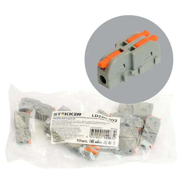 Клемма STEKKER 49790 LD220-102 Клемма STEKKER 49790 LD220-102
