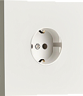 Розетка Schuko с заземлением, со шторками 16A 250 В~ , белый, Donel DT188WH N96