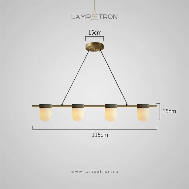 Реечный, рядный светильник TORVILL LONG 4 плафона. Цвет латунь Lampatron 8860-25017 Реечный, рядный светильник TORVILL LONG 4 плафона. Цвет латунь Lampatron 8860-25017