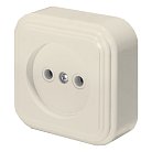 Розетка 1-местная б/з (RA 16-131-БЖ) пластик АВС 250В 16А IP20 слоновая кость Stekker 49061 PST16-20-20