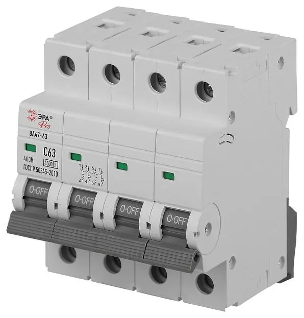 Автоматический выключатель ЭРА VA63-4P63C4.5