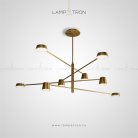 Люстра TOIVOLA B 8 плафонов. Размер L. Цвет золото. Lampatron 2622-6244