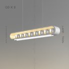 Реечный, рядный светильник INGERLINE 8 ламп. Цвет Хром Lampatron 6367-17110