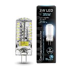 Лампа Gauss 107707203 G4 3W 4100K кукуруза прозрачная