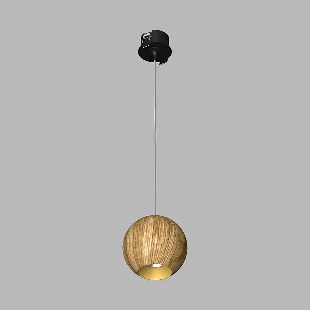Подвесной (встраиваемый) светодиодный светильник Ledron SPACE R130 Basic Wooden Black-Gold Подвесной (встраиваемый) светодиодный светильник Ledron SPACE R130 Basic Wooden Black-Gold