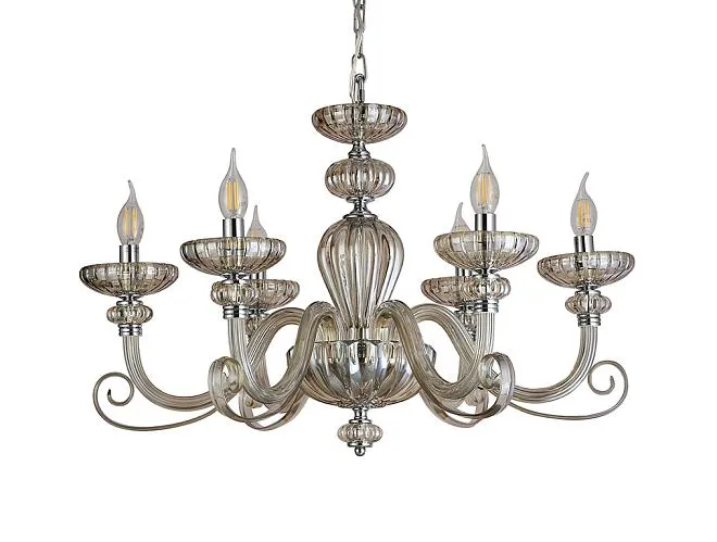 Люстра Newport 8626/C chrome cognac