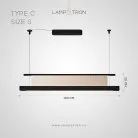 Реечный, рядный светильник ATARI NUOVO L Тип C. Размер S Lampatron atari-nuovo-l-c-s 9082-25875