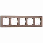 Рамка на 5 постов Werkel W0051142 (латте) a058822 Favorit