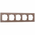 Рамка на 5 постов Werkel W0051142 (латте) a058822 Favorit