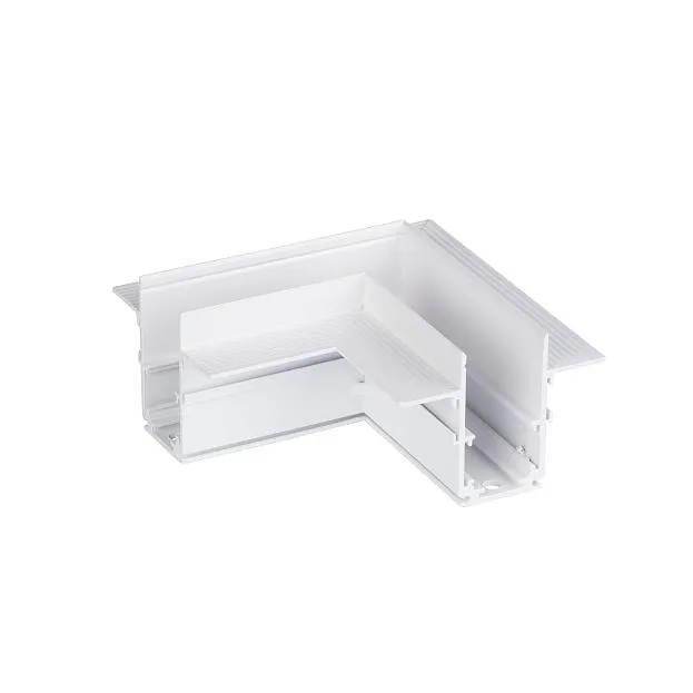 Коннектор угловой горизонтальный Vitaluce VT0200028-00 20 мм 100*100 белый