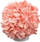 Интерьерная настольная лампа Uniel ULW-R07 T/3000K/150C/A Гортензия Белый/Лосось Гортензия