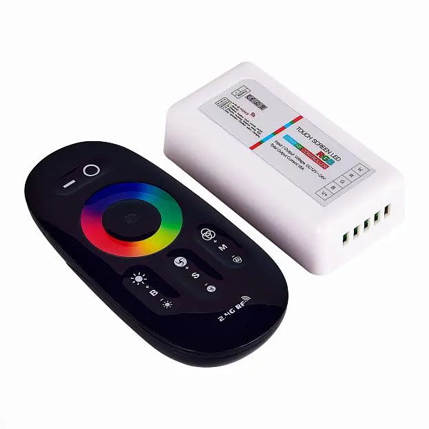 Контроллер ST Luce ST9002.500.00RGBW 2,4 G для светодиодной ленты RGBW, 4-канальный DC12-24V; 24А Черный, Белый