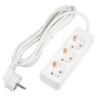 Розеточные блоки, удлинители Uniel S-GCU3-3 WHITE Ultra