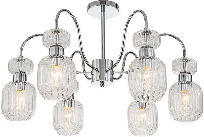 Потолочная люстра Escada 1141/6PL Chrome/Clear Gloss Потолочная люстра Escada 1141/6PL Chrome/Clear Gloss