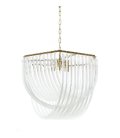 Хрустальная подвесная люстра Lumina Deco LDP 6001-500 GD+CL Weddini