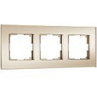 Рамка на 3 поста (шампань, стекло soft-touch) Werkel W0033111 Senso a064578
