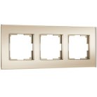 Рамка на 3 поста (шампань, стекло soft-touch) Werkel W0033111 Senso a064578