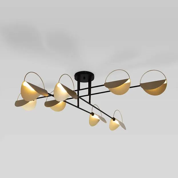 Потолочный светильник Eurosvet 70148/8 черный/золото Grazia a062043