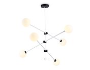 Подвесной светильник WH/BK белый/черный G9/6 max 10W D970*830 Ambrella light TR2512/6