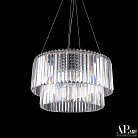 Люстра светодиодная хрустальная APL LED SH09.55.C.Ni.4000 Sicilia