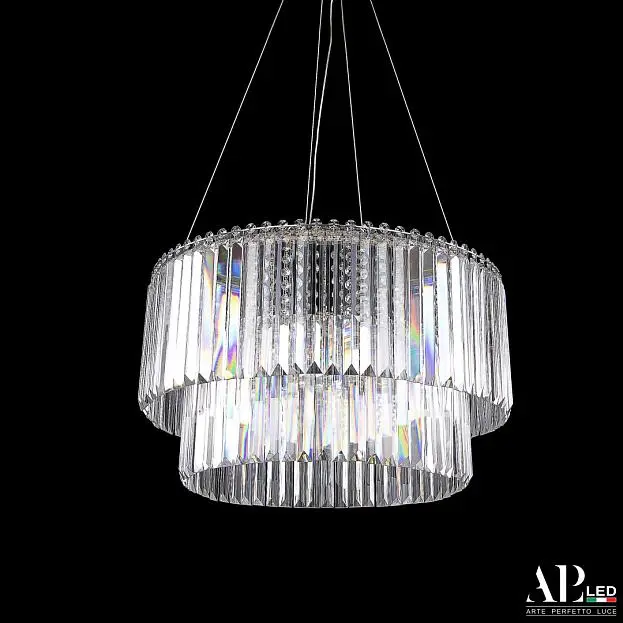 Люстра светодиодная хрустальная APL LED SH09.55.C.Ni.4000 Sicilia Люстра светодиодная хрустальная APL LED SH09.55.C.Ni.4000 Sicilia