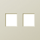 Накладка 2-я для розеток RJ45,TV,SAT, шампань, Donel DE86951 A07