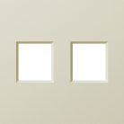 Накладка 2-я для розеток RJ45,TV,SAT, шампань, Donel DE86951 A07