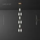 Готовая комбинация светильников KLABBE MORE 27 ламп Lampatron 7669-21489