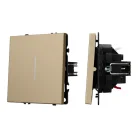 Механизм выключателя одноклавишный проходной LED SWT-NOBE-MKP1-SFPL-L-GD (230V, 10A) Arlight 054262