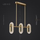 Реечный, рядный светильник KEZIA B LONG 3 лампы Lampatron kezia-b-long-3 6341-17037